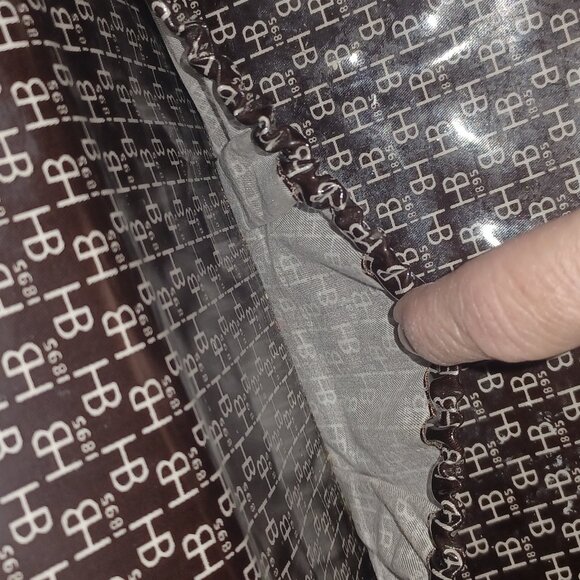 rare HB 1895 Henri Bendel Rectangle Cosmetics bag Make up - Picture 7 of 10